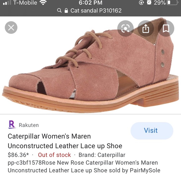 CAT Maren unconstructed leather lace up sandal - Picture 2 of 12